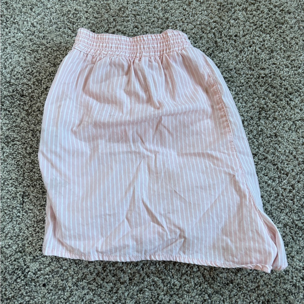 Pink Striped Women's Shorts
